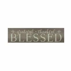 Stratton Home Decor "Blessed" Rustic Wall Decor