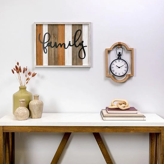 Stratton Home Decor Farmhouse Liam Wall Clock 5 Stratton Home Decor Farmhouse Liam Wall Clock - Image 5