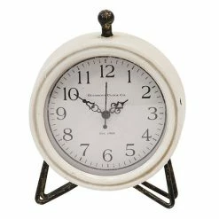 Stratton Home Decor Daisy Table Clock
