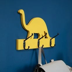 Stratton Home Decor Yellow Dinosaur 3-Hook Wall Decor -Stratton Home Decor shop unnamed file 371