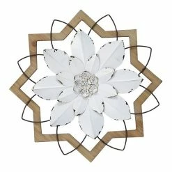 Stratton Home Decor Flower Distressed Wall Decor