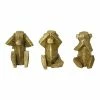Stratton Home Decor Wise Monkey Sculpture Table Decor 3-piece Set
