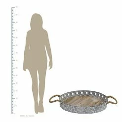 Stratton Home Decor Woven Metal And Wood Tray -Stratton Home Decor shop unnamed file 420