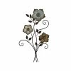 Stratton Home Decor Tricolor Flower Metal Wall Decor