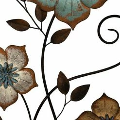 Stratton Home Decor Tricolor Flower Metal Wall Decor -Stratton Home Decor shop unnamed file 429