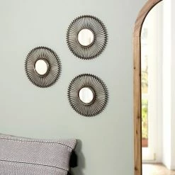 Stratton Home Decor Sunburst Round Wall Mirror 3-piece Set -Stratton Home Decor shop unnamed file 474