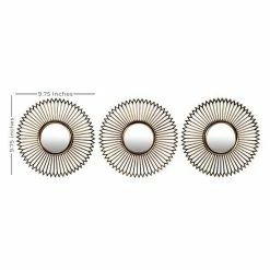 Stratton Home Decor Sunburst Round Wall Mirror 3-piece Set -Stratton Home Decor shop unnamed file 477