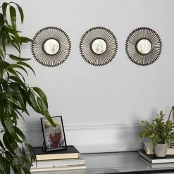 Stratton Home Decor Sunburst Round Wall Mirror 3-piece Set -Stratton Home Decor shop unnamed file 478