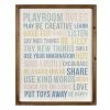 Stratton Home Decor Playroom Rules Wall Art