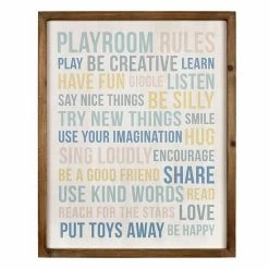 Stratton Home Decor Playroom Rules Wall Art