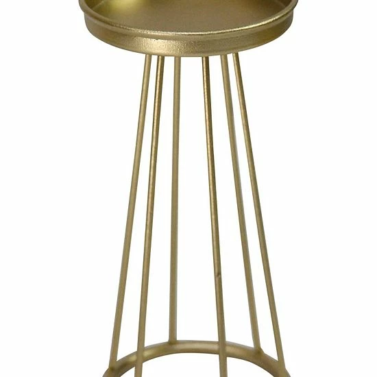 Stratton Home Decor Set Of 3 Gold Metal Soho Candlestick 4 Stratton Home Decor Set Of 3 Gold Metal Soho Candlestick - Image 4