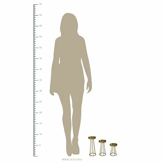 Stratton Home Decor Set Of 3 Gold Metal Soho Candlestick 5 Stratton Home Decor Set Of 3 Gold Metal Soho Candlestick - Image 5