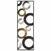Stratton Home Decor Metallic Geometric Panel Wall Art