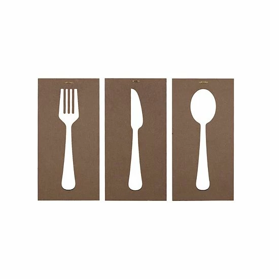 Stratton Home Decor Farmhouse Two Tone Utensils Wall Decor 3-piece Set 5 Stratton Home Decor Farmhouse Two Tone Utensils Wall Decor 3-piece Set - Image 5