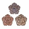 Stratton Home Decor Farmhouse Rustic Flower Wall Decor 3-piece Set