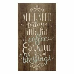 Stratton Home Decor ''Coffee And Blessings'' Wall Art
