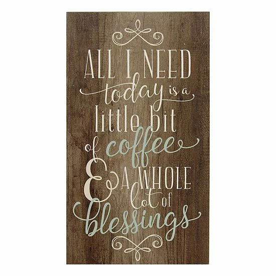 Stratton Home Decor ''Coffee And Blessings'' Wall Art 1 Stratton Home Decor ''Coffee And Blessings'' Wall Art