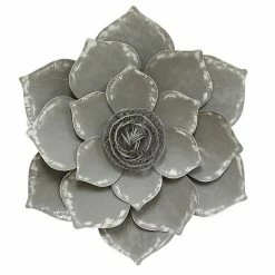 Stratton Home Decor Metal Lotus Flower Wall Decor