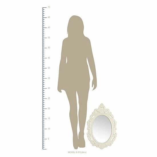 Stratton Home Decor Baroque Teardrop Wall Mirror Black 3 Stratton Home Decor Baroque Teardrop Wall Mirror Black - Image 3