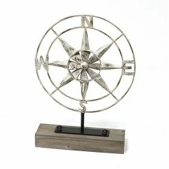 Stratton Home Decor Faux Compass Table Decor