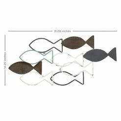 Stratton Home Decor Wood And Metal School Of Fish Wall Decor -Stratton Home Decor shop unnamed file 641
