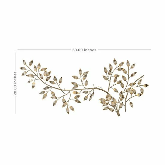 Stratton Home Decor Flowing Leaves Metal Wall Decor 5 Stratton Home Decor Flowing Leaves Metal Wall Decor - Image 5