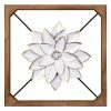 Stratton Home Decor Farmhouse White Flower Wall Decor