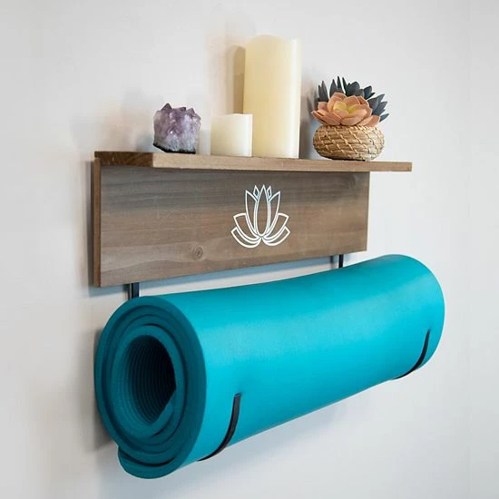 Stratton Home Decor Yoga Mat Holder Wall Shelf 5 Stratton Home Decor Yoga Mat Holder Wall Shelf - Image 5