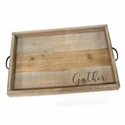 Stratton Home Decor "Gather" Decorative Tray Table Decor
