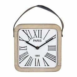 Stratton Home Decor Farmhouse 9.5" Dean Table Clock -Stratton Home Decor shop unnamed file 722