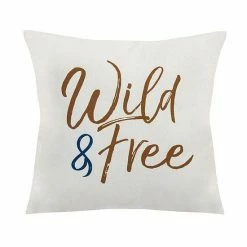 Stratton Home Decor Wild & Free Square Pillow