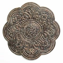 Stratton Home Decor Rustic Bronze Finish Medallion Wall Decor
