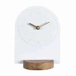 Stratton Home Decor Modern 8.25" Logan Table Clock