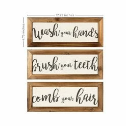 Stratton Home Decor Bathroom Rules Wall Decor 3-piece Set -Stratton Home Decor shop unnamed file 788