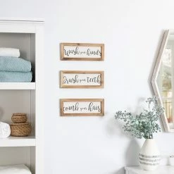 Stratton Home Decor Bathroom Rules Wall Decor 3-piece Set -Stratton Home Decor shop unnamed file 792