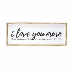 Stratton Home Decor "Love You" Wall Decor