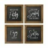 Stratton Home Decor Bathroom Wall Decor 4-piece Set