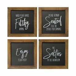 Stratton Home Decor Bathroom Wall Decor 4-piece Set