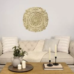 Stratton Home Decor Shabby Chic Medallion Wall Decor -Stratton Home Decor shop unnamed file 855