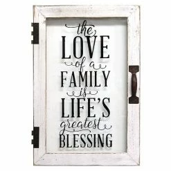 Stratton Home Decor "Family" Glass Door Wall Decor