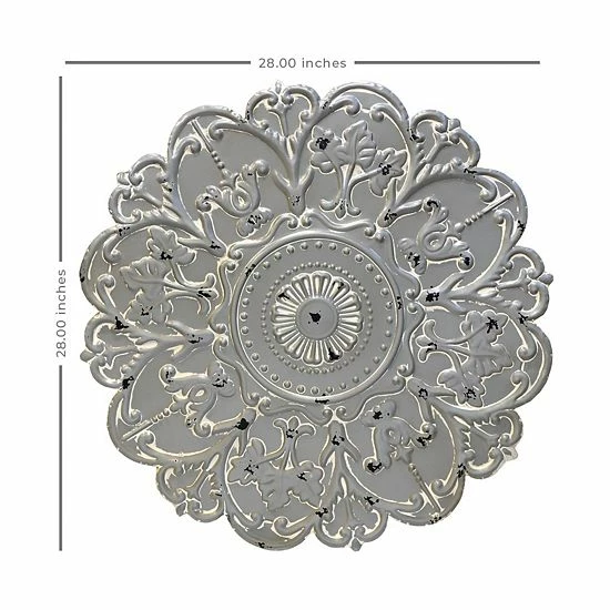 Stratton Home Decor Gray Medallion Wall Decor 5 Stratton Home Decor Gray Medallion Wall Decor - Image 5