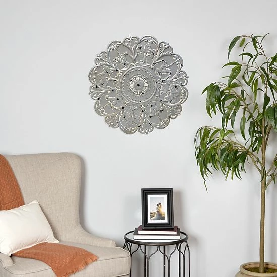 Stratton Home Decor Gray Medallion Wall Decor 7 Stratton Home Decor Gray Medallion Wall Decor - Image 7