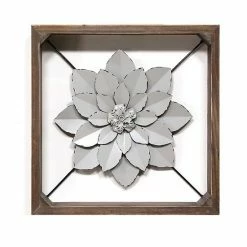 Stratton Home Decor Distressed Flower Wall Decor