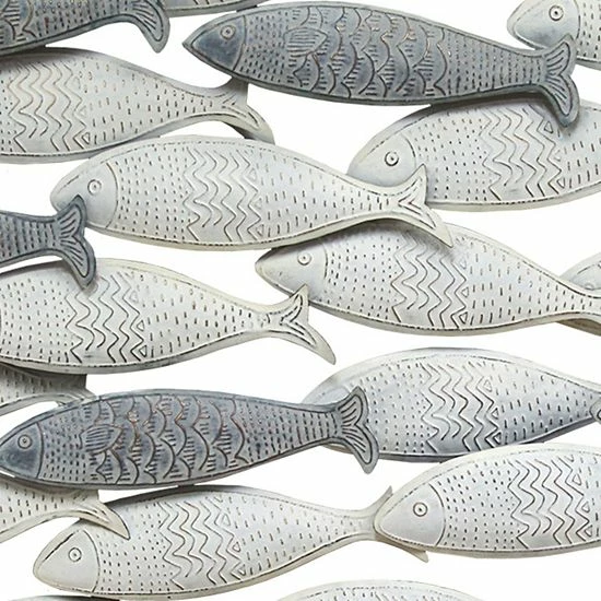 Stratton Home Decor Metal School Of Fish Wall Decor 3 Stratton Home Decor Metal School Of Fish Wall Decor - Image 3