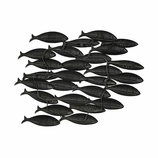 Stratton Home Decor Metal School Of Fish Wall Decor 4 Stratton Home Decor Metal School Of Fish Wall Decor - Image 4
