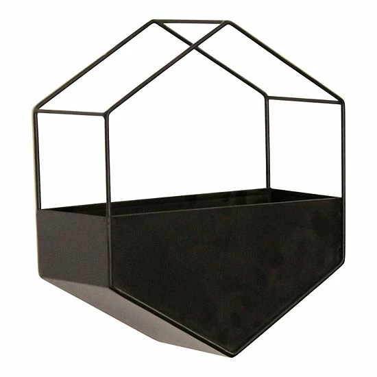 Stratton Home Decor Black Metal Wall Planter 3 Stratton Home Decor Black Metal Wall Planter - Image 3