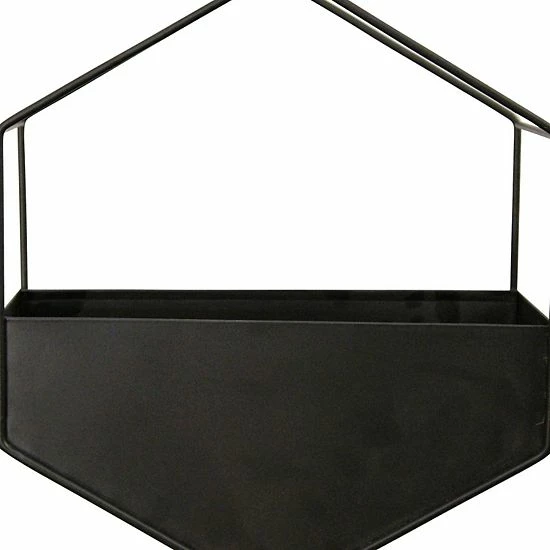 Stratton Home Decor Black Metal Wall Planter 4 Stratton Home Decor Black Metal Wall Planter - Image 4