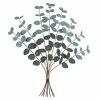 Stratton Home Decor Traditional Metal Eucalyptus Bouquet Wall Decor