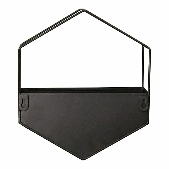 Stratton Home Decor Black Metal Wall Planter 6 Stratton Home Decor Black Metal Wall Planter - Image 6