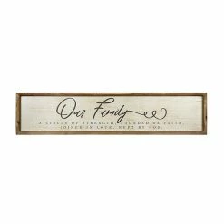 Stratton Home Decor "Our Family" Rustic Wall Decor